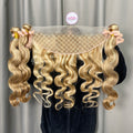 Pristine Luxury Brazilian Straight Bundle Deal - 3 Bundles + 13x4 HD Lace Frontal