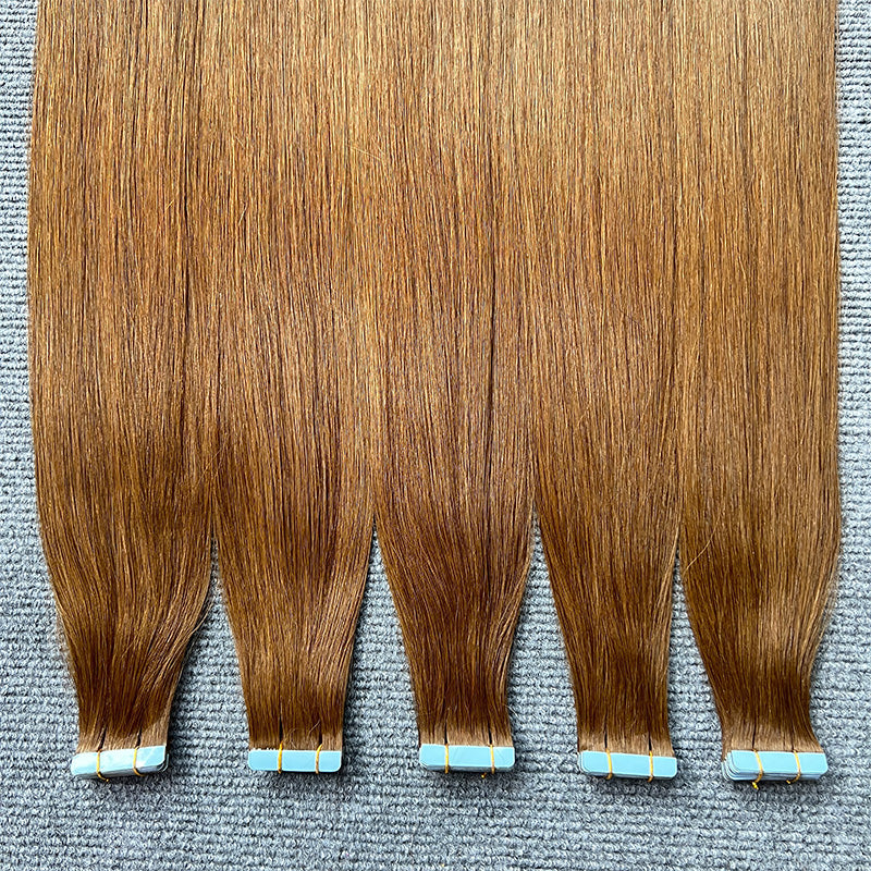 Pristine Luxury #4 Chocolate Brown Tape-in Hair Extensions - 100% Remy Human Hair