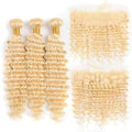 Pristine Luxury #613 Platinum Blonde Deep Wave Bundles - 3-Bundle Set